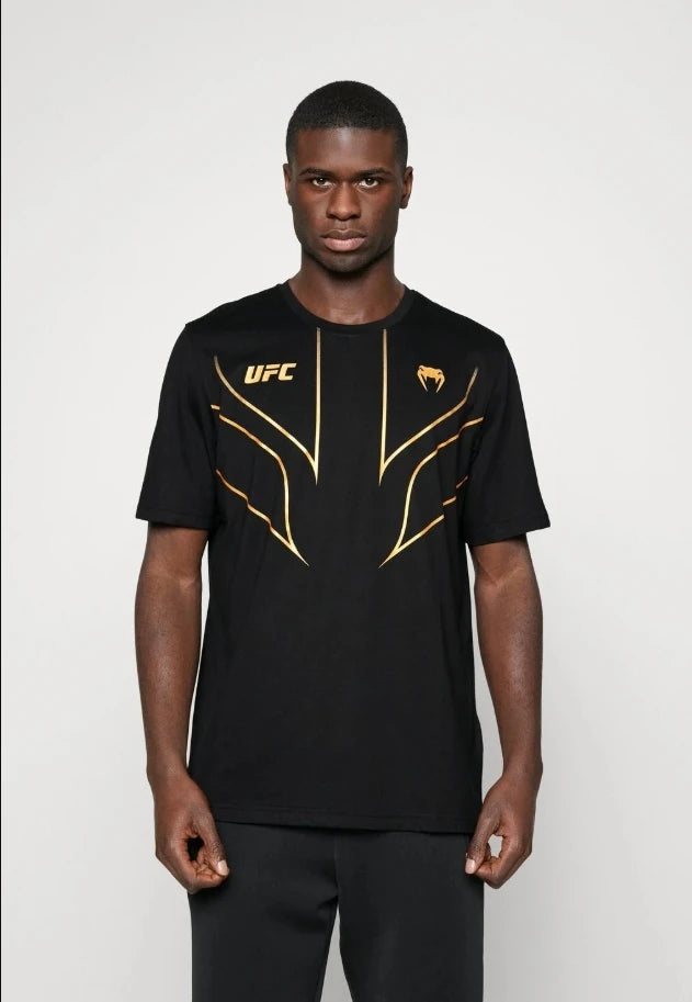 2025 summer new UFC fighting training T-shirt European size large size T-shirt work clothes quick-drying and breathable top