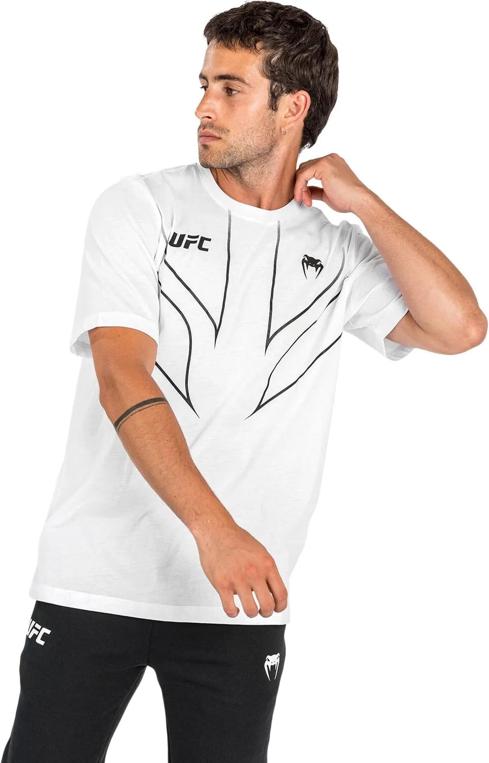 2025 summer new UFC fighting training T-shirt European size large size T-shirt work clothes quick-drying and breathable top